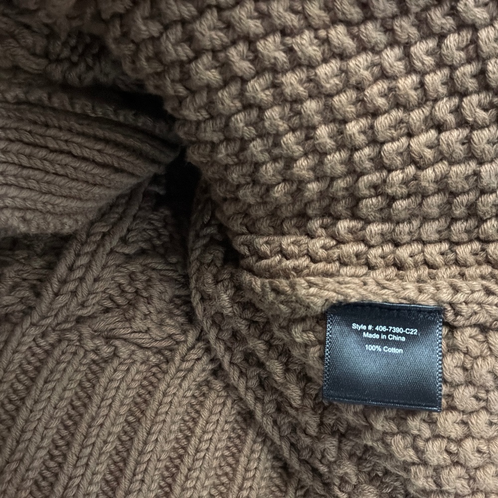 JENNI KAYNE COTTON CABLE CARDIGAN - Picture 5 of 7